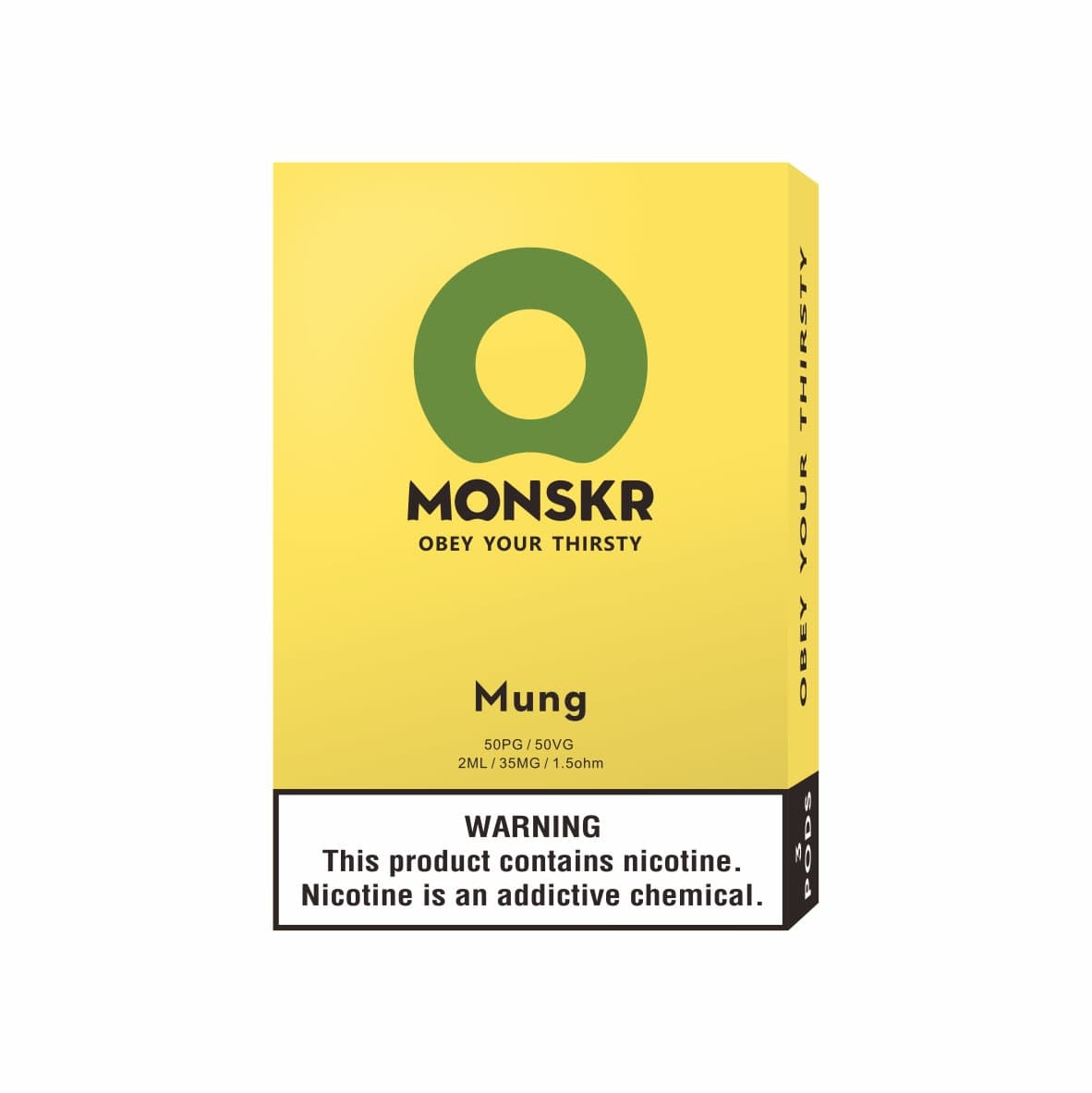 MONSKR 蒙斯科 大嘴怪 一代煙彈 綠豆冰飲 (1盒3入)