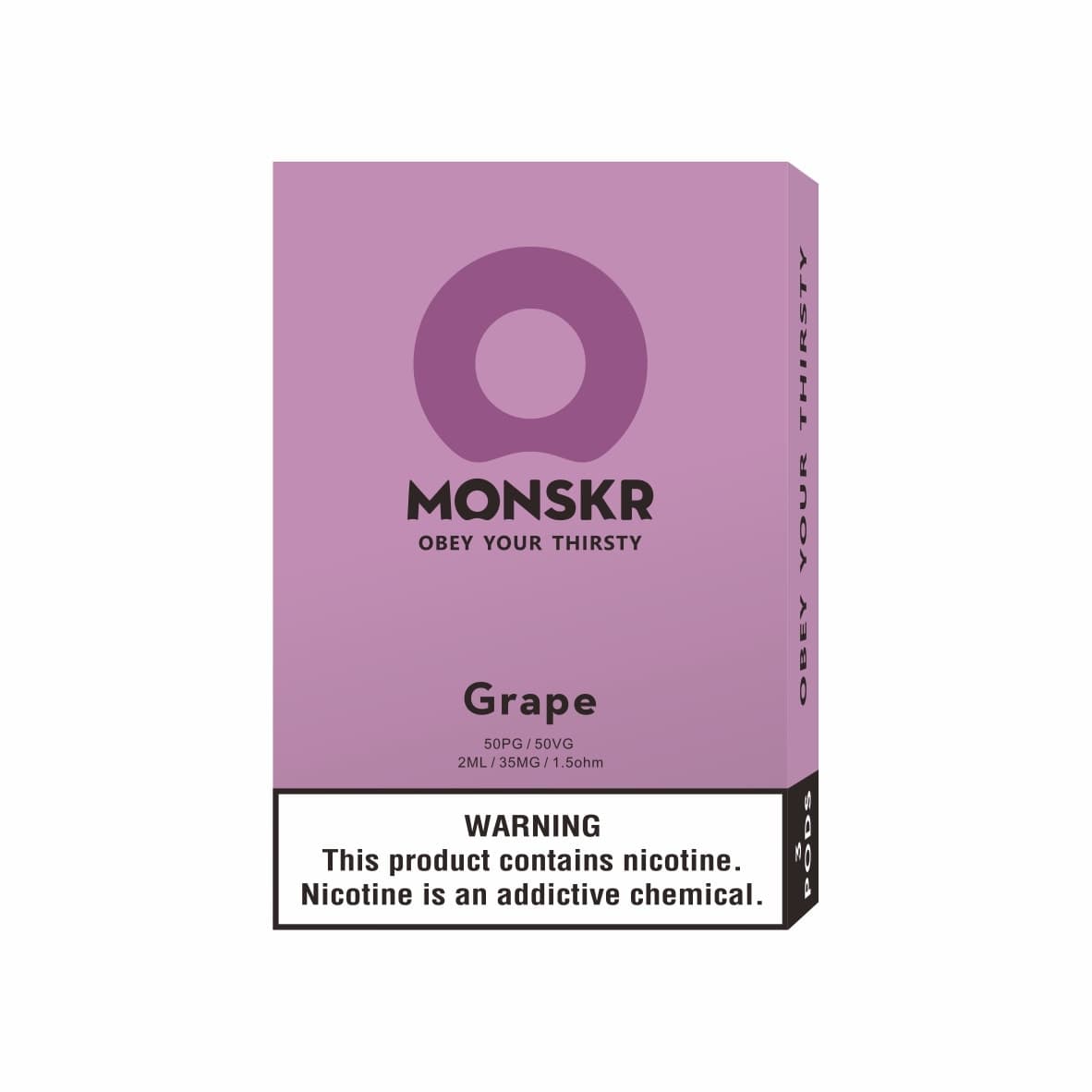 MONSKR 蒙斯科 大嘴怪 一代煙彈 香甜葡萄 (1盒3入)