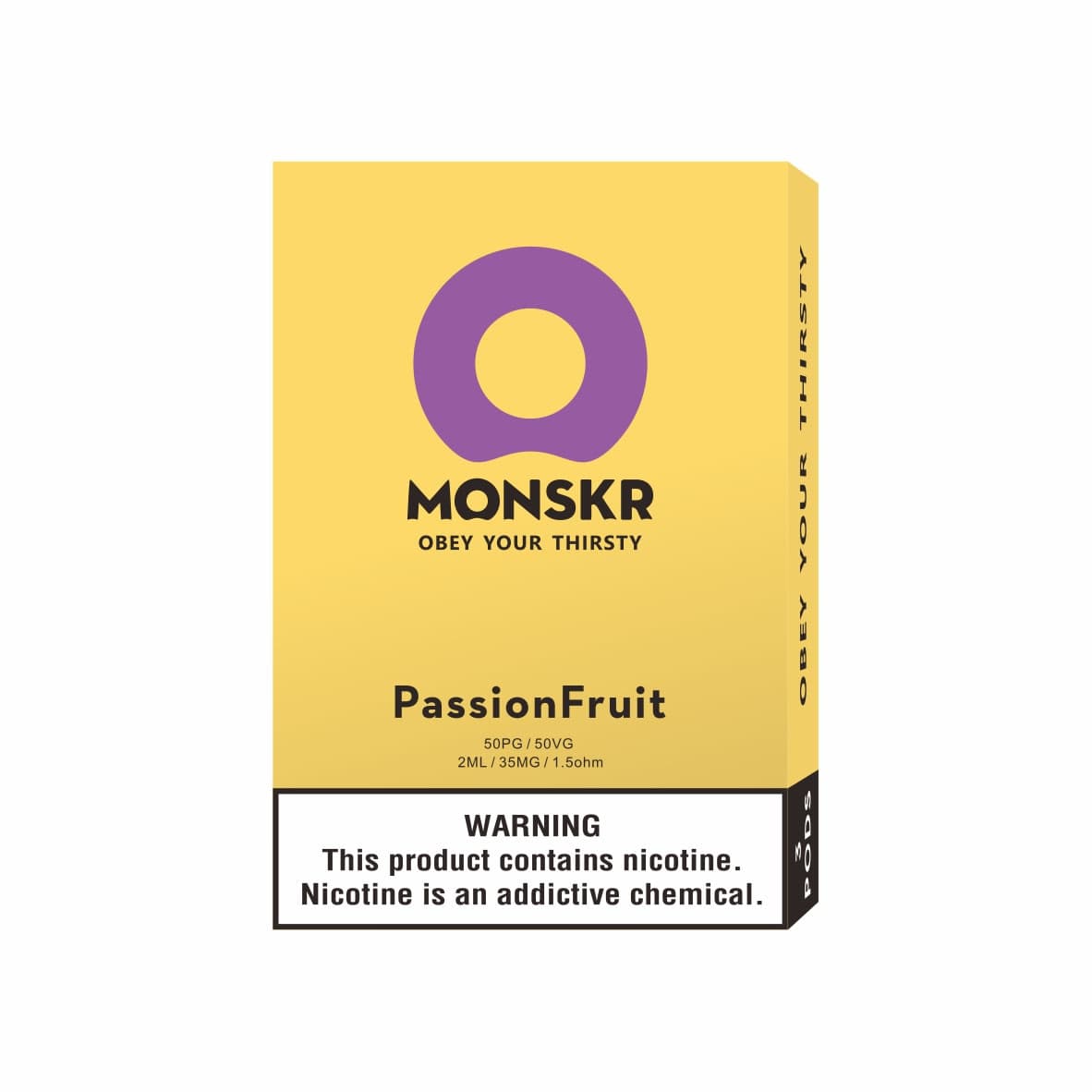 MONSKR 蒙斯科 大嘴怪 一代煙彈 百香果 (1盒3入)