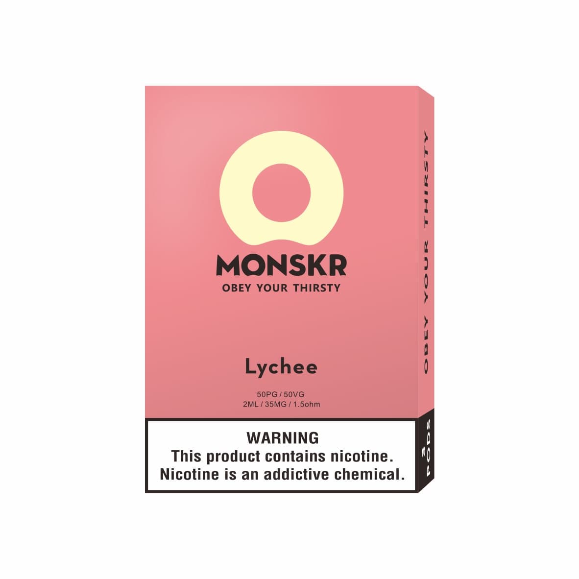 MONSKR 蒙斯科 大嘴怪 一代煙彈 火龍果荔枝 (1盒3入)