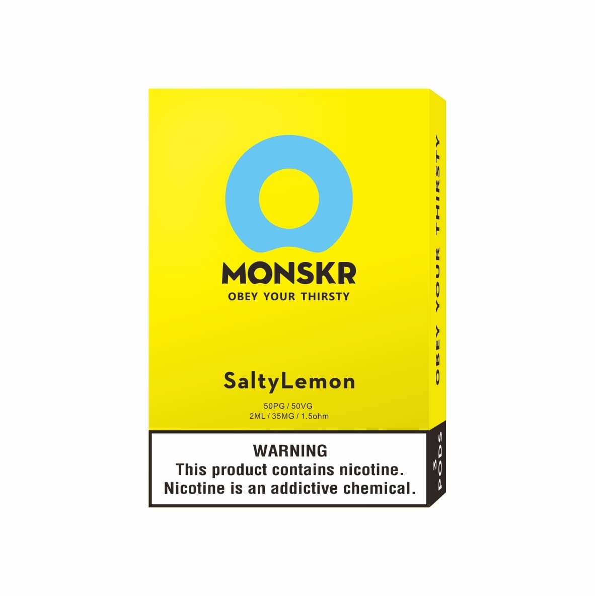 MONSKR 蒙斯科 大嘴怪 一代煙彈 日本塩檸檬 (1盒3入)