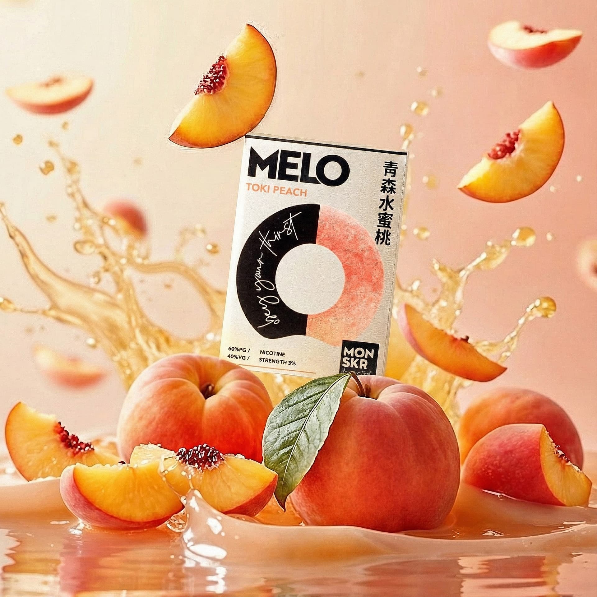 MONSKR 蒙斯科 大嘴怪 MELO 五代煙彈 11青森水蜜桃 (3入)